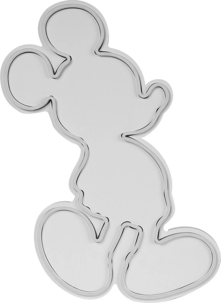 Dritë dekorative LED në formë Mickey Mouse, plastike, e bardhë