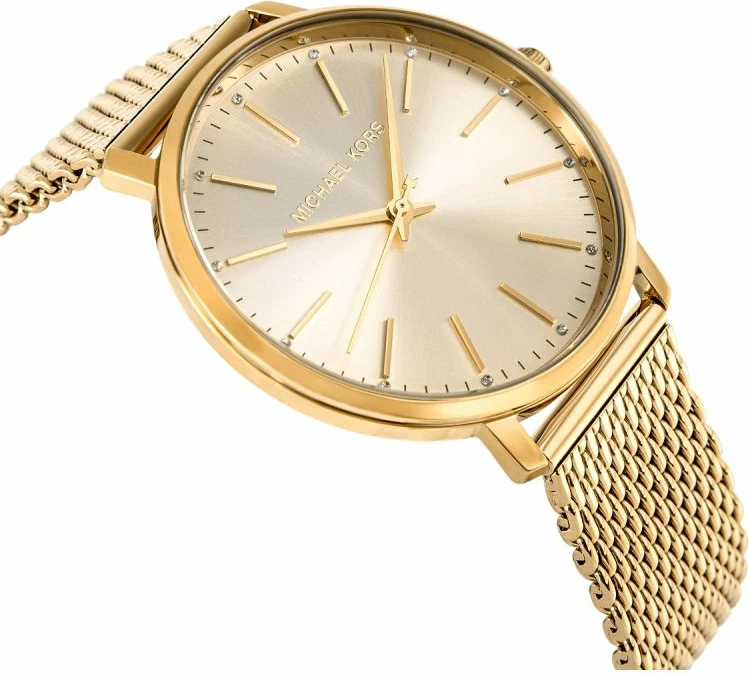 Orë dore femrash Michael Kors Pyper MK4339, e artë, me kuti
