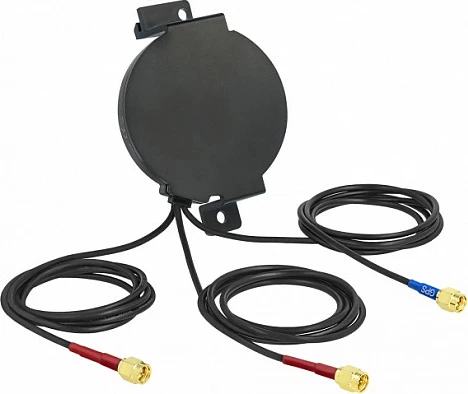 Antenë DeLOCK LTE MIMO GNSS, 3x SMA, kabllo 3m, e jashtme, e zezë
