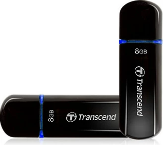 USB stick Transcend JetFlash 600 8GB, USB 2.0, e zezë