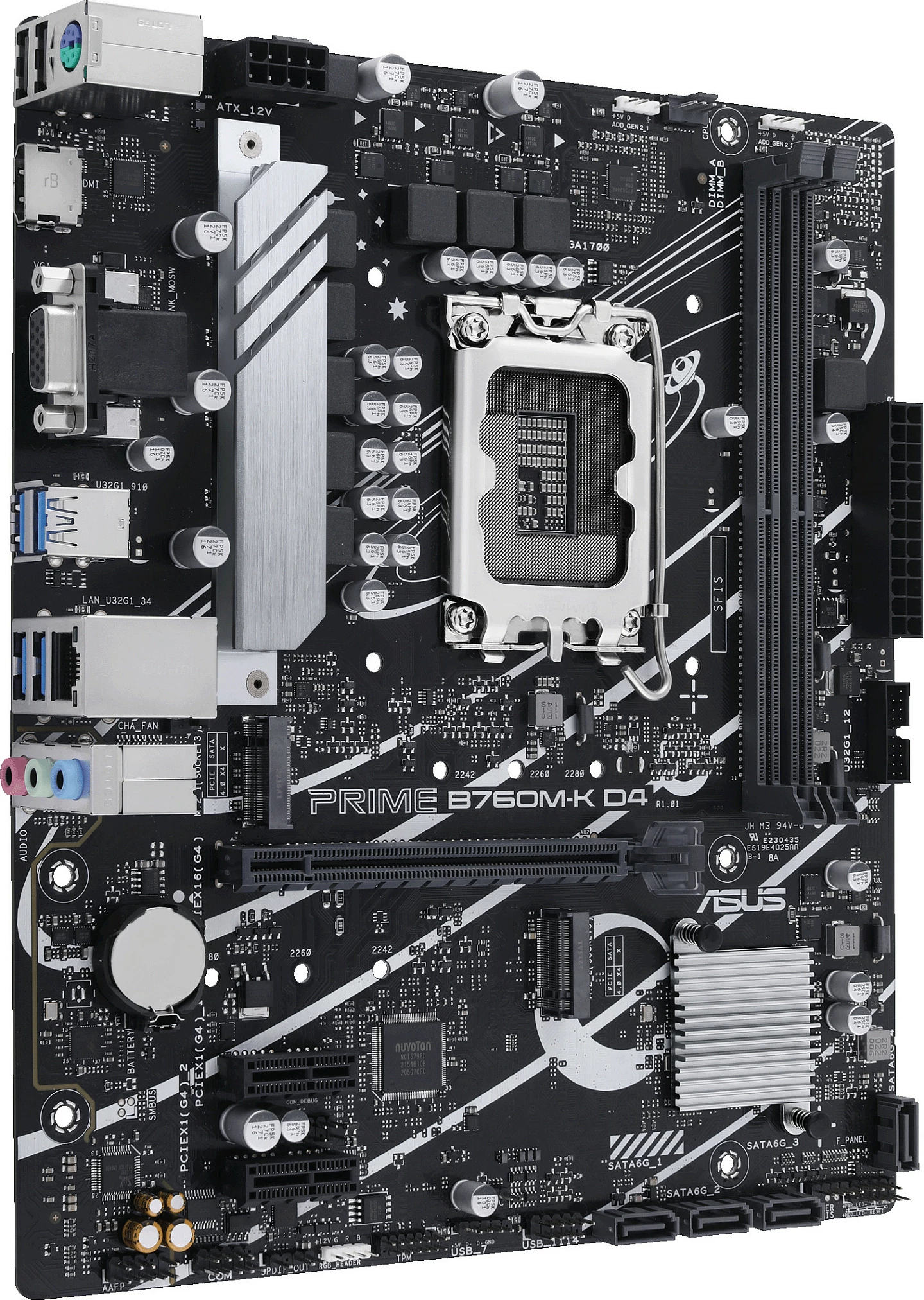 Pllakë amë ASUS PRIME B760M-K D4, LGA 1700, DDR4, micro ATX