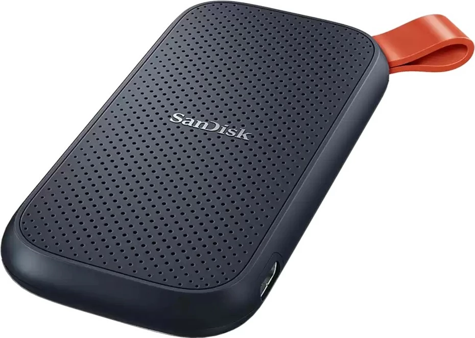 SSD portativ SanDisk SDSSDE30-2T00-G26, 2 TB, USB Type-C, 3.2 Gen 2, 800 MB/s, e zezë