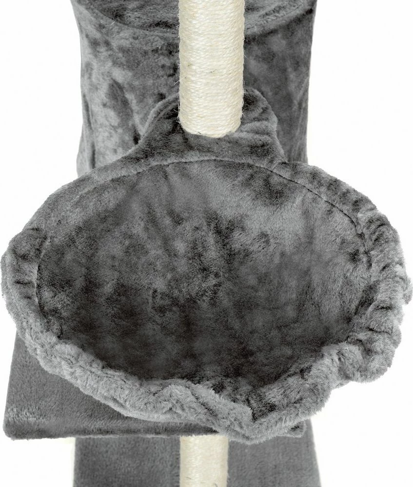 Kullë gërvishtëse për mace Funfit Universal 1808 XL me lodra, sisal natyral, gri