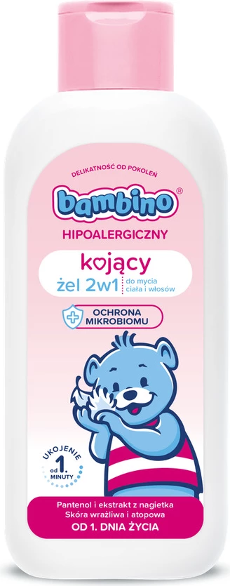 Xhel 2-në-1 për trup dhe flokë Bambino Soothing, fëmijë, 400ml