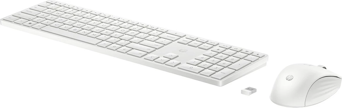 Set tastierë dhe maus HP 655, pa tela, i bardhë