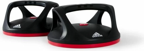 Mbajtëse rotulluese për push-up adidas, për meshkuj dhe femra, të zeza me të kuqe