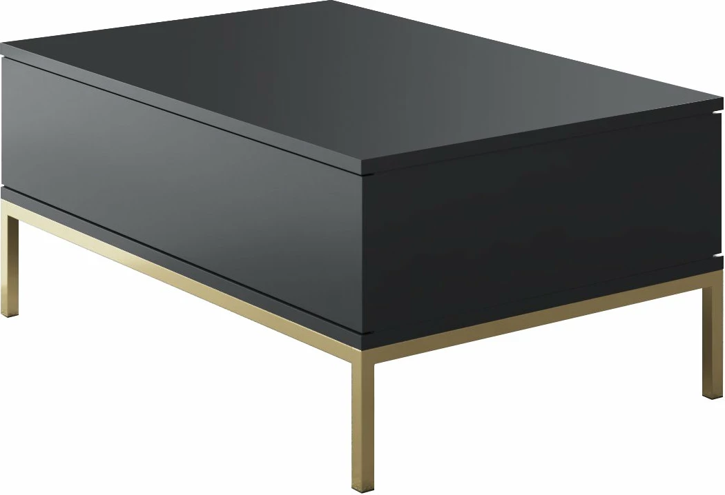 Set mobiljesh për dhomë dite, Hanah Home Lord, anthracite dhe ari