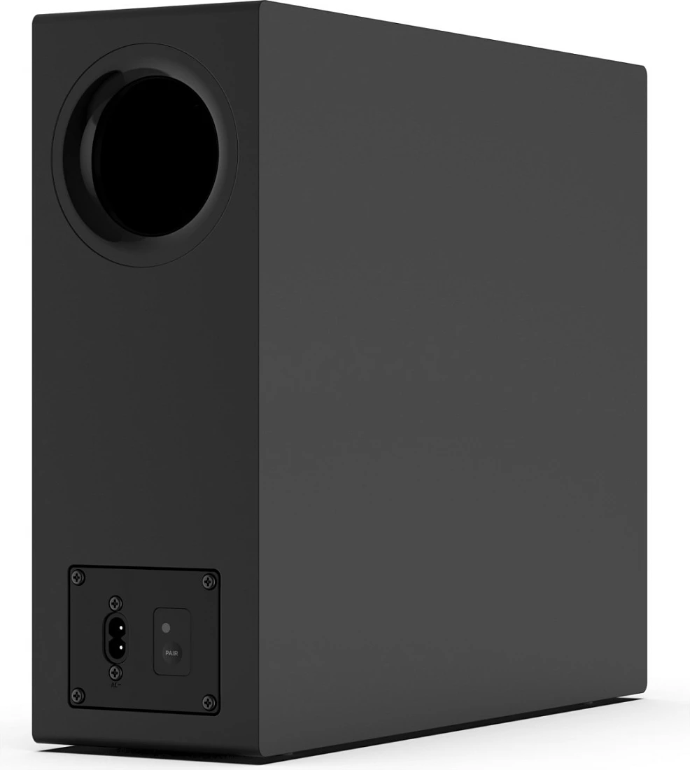 Soundbar Hisense HS2100, 2.1 kanale, 240W, Bluetooth 5.3, DTS Virtual:X, subwoofer wireless, e zezë