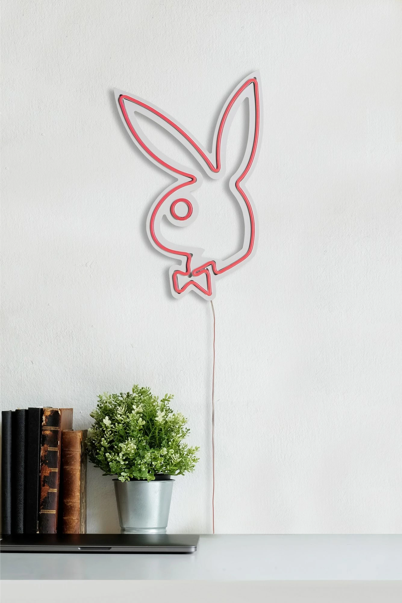 Dritë dekorative plastike LED, Playboy, ngjyrë rozë