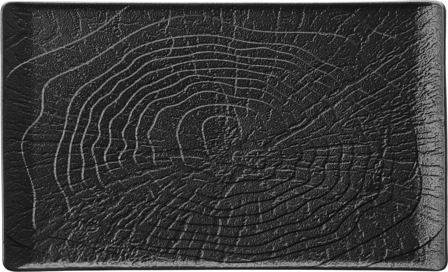 Pjatë drejtkëndore Fine Dine Crust 335x205 mm, e zezë, set 2 copë