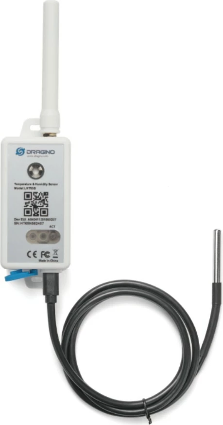 Sensor Dragino LHT65S-EU868-NE117, Temperaturë dhe Lagështi, i bardhë
