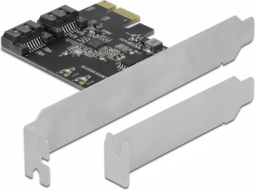 Kartë PCIe SATA DeLOCK 90431, JMicron JMB582, 2x SATA III 6 Gbit/s
