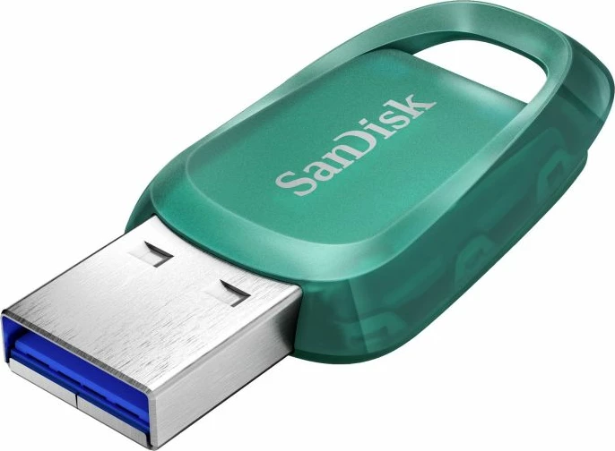 USB memorje, SanDisk Ultra Eco SDCZ96-128G-G46, 128GB, USB-A 3.2 Gen 1, jeshile