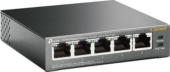 Switch TP-Link 5-Port Gigabit Desktop PoE, 4-Port, Unmanaged, Gigabit Ethernet (10/100/1000)