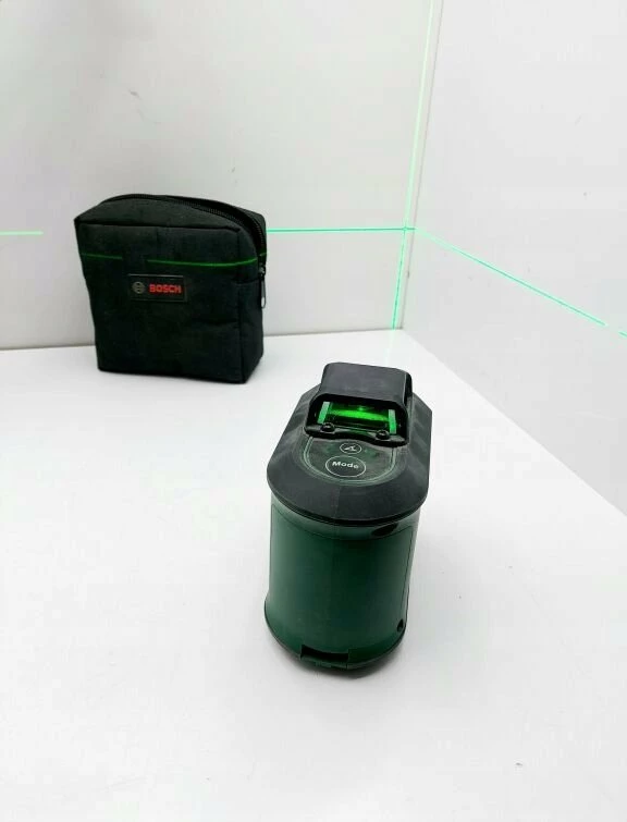 Laser nivelues Bosch UniversalLevel 360, rreze 24 m, set me tripod TT150UNI, gjelbër/zi