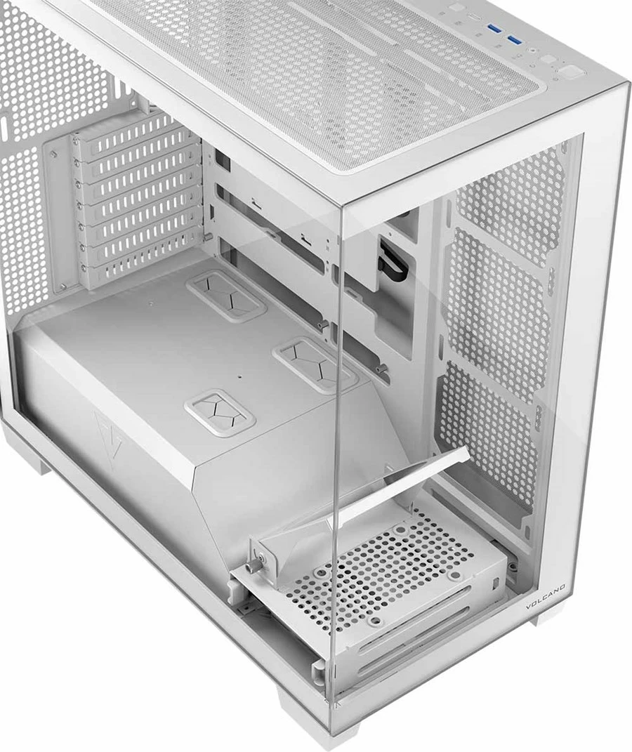 Kasë MODECOM VOLCANO STELLAR, midi, e bardhë