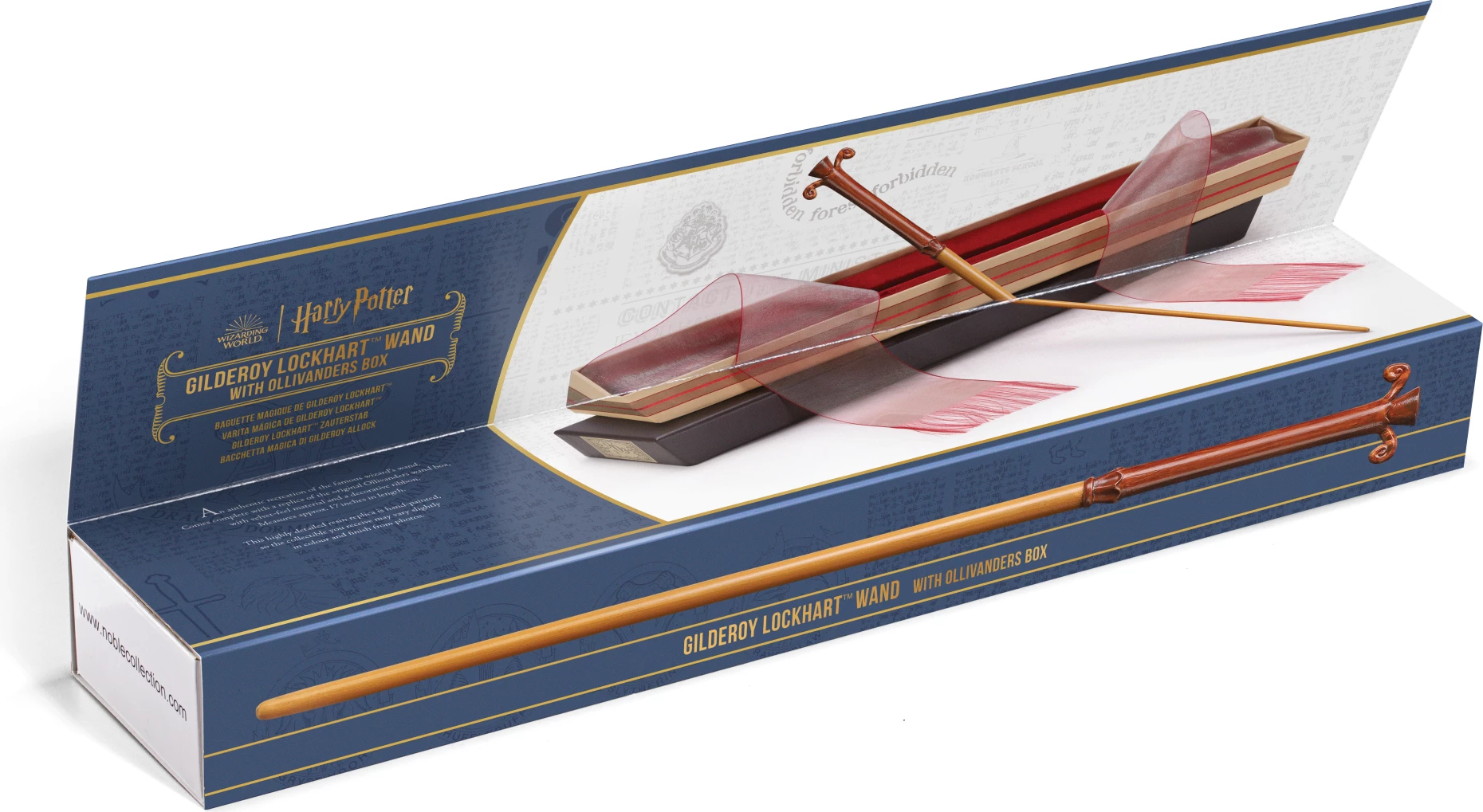 Shkop magjik NOBLE COLLECTION Harry Potter Gilderoy Lockhart 44 cm, me kuti Ollivander