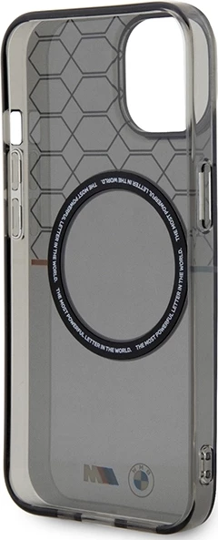Mbështjellës BMW Pattern MagSafe për iPhone 14 6.1", Gri