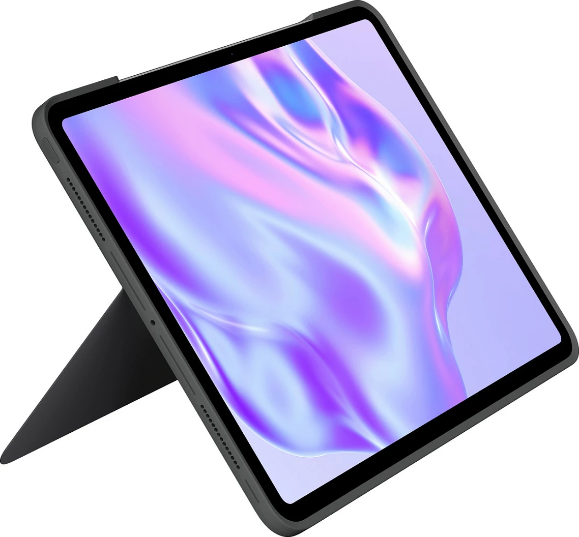 Tastierë me trackpad Logitech për iPad Pro 13-inch (M4), QWERTY, anglisht, me dritë, e zezë
