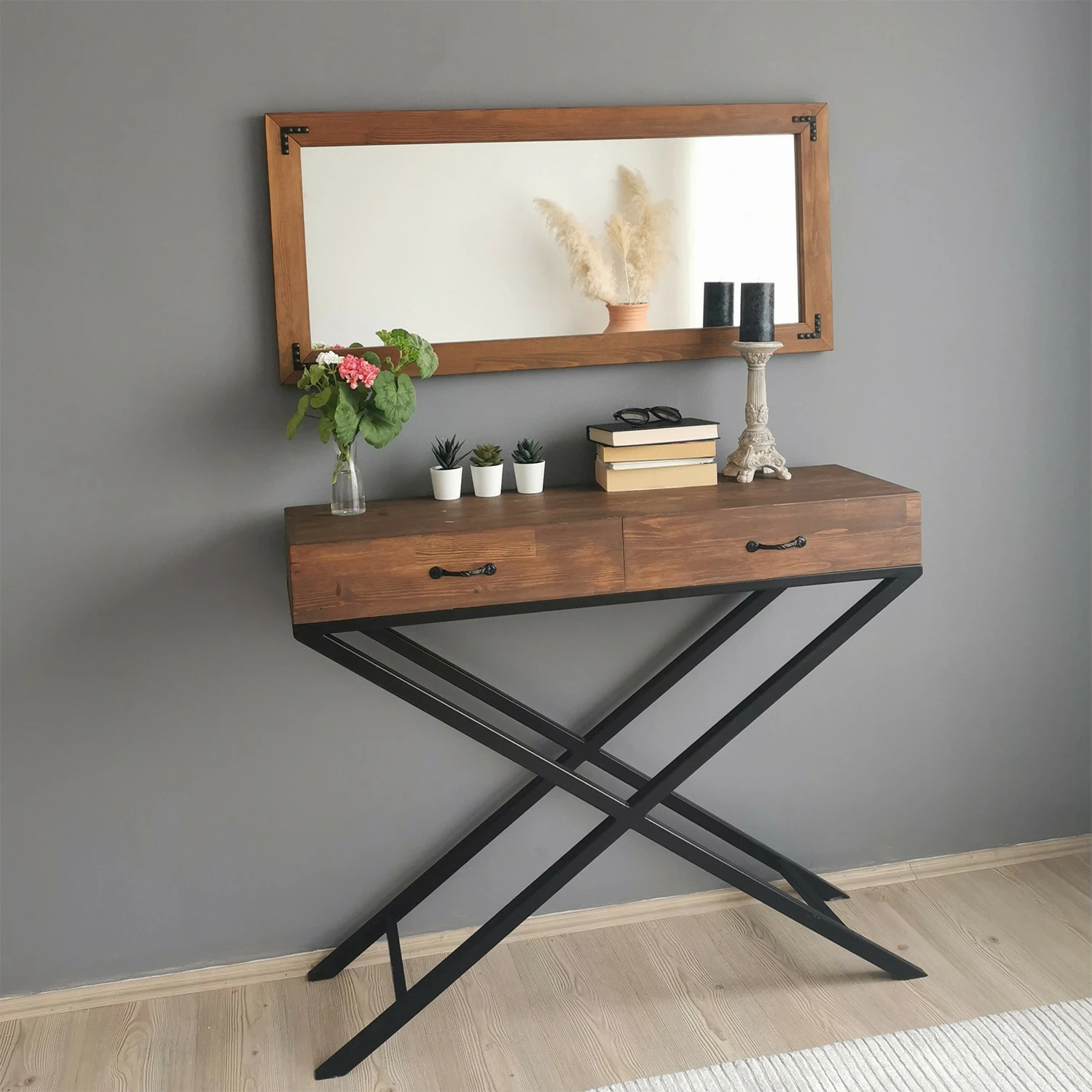 Pasqyrë Hanah Home, ngjyrë arre, 11050CV