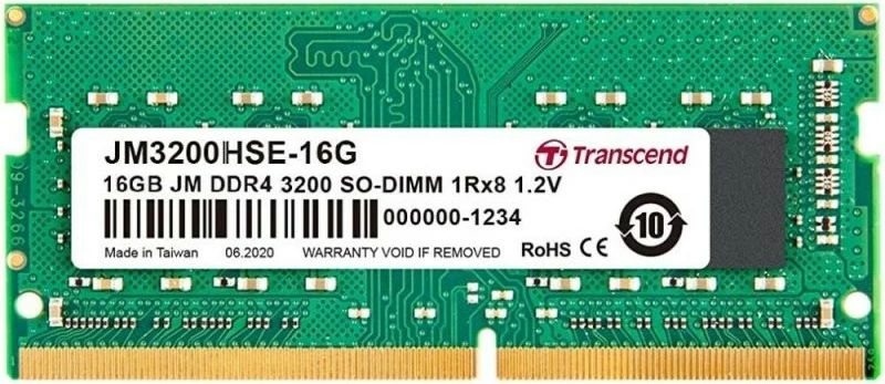 RAM Memorje Transcend JetRam JM3200HSE-16G 16GB DDR4 3200MHz SO-DIMM