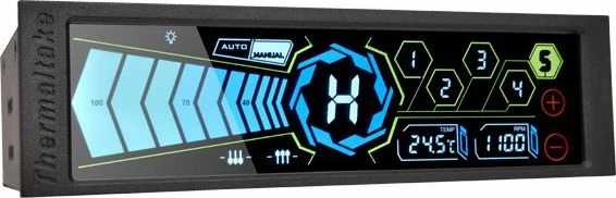 Kontrollues ventilatorësh Thermaltake Commander FT AC-010-B51NAN-A1 5.25" me ekran me prekje (50W total)
