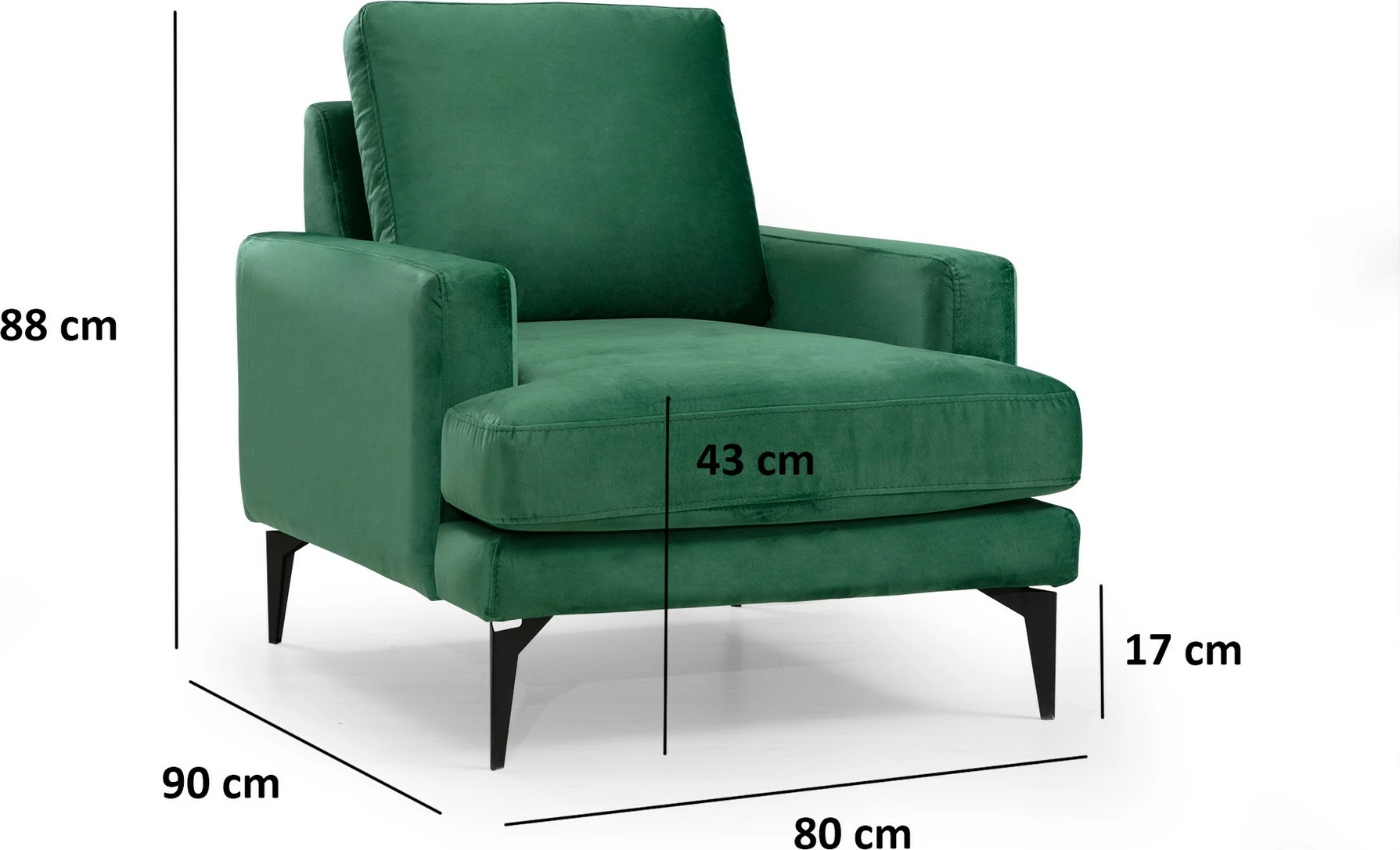 Karrige Wing Atelier del Sofa, Papira, ngjyrë jeshile mente