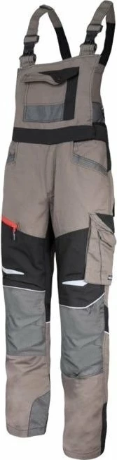 Pantallona pune me tiranta LAHTI PRO L4060901 fleksibile, kaki-zi