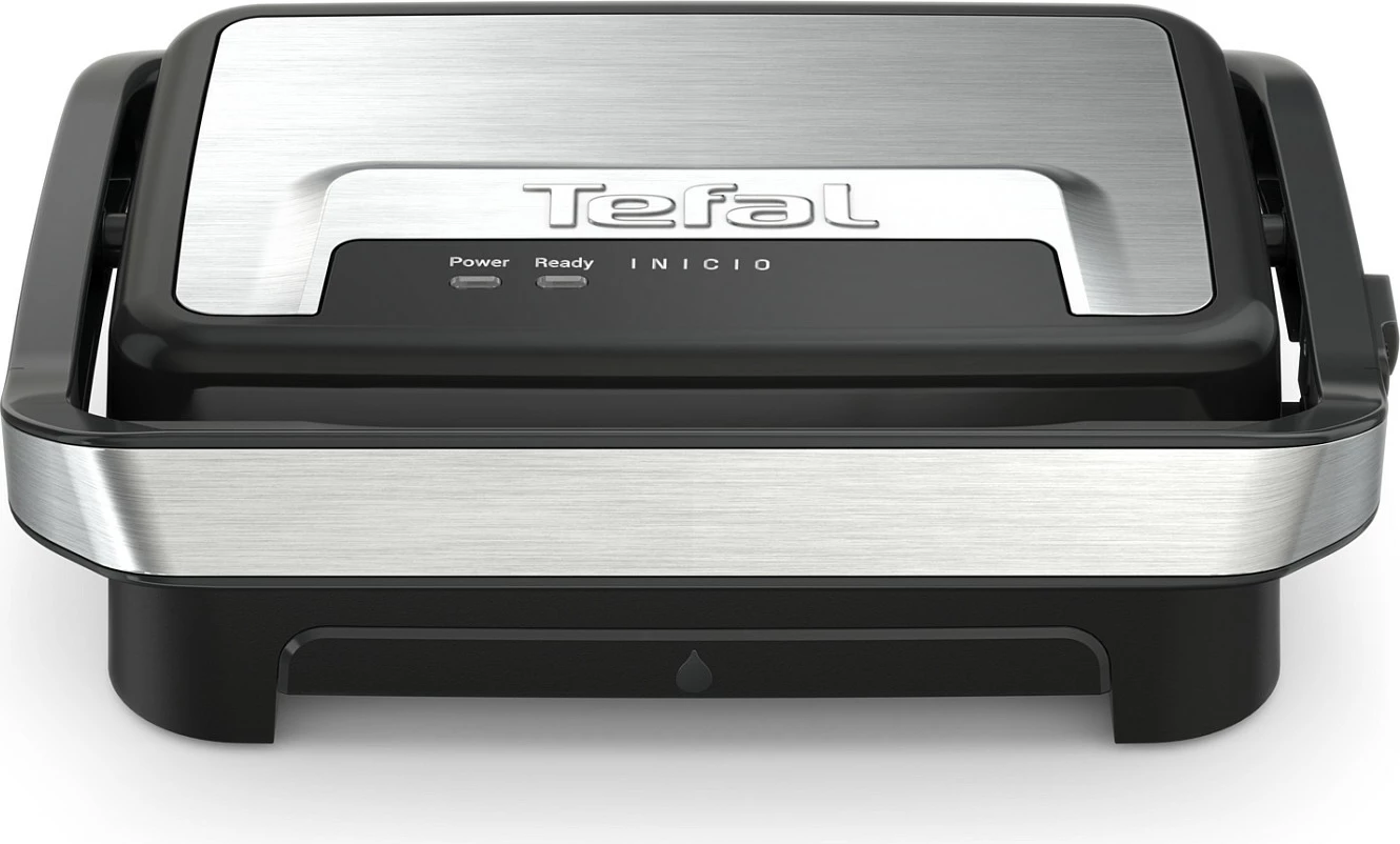 Grill kontakt Tefal Inicio Compact GC270D, 1000W, i zi dhe inox