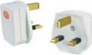 Prizë elektrike Bachmann UK 13A/250V, me siguresë 13A, e bardhë