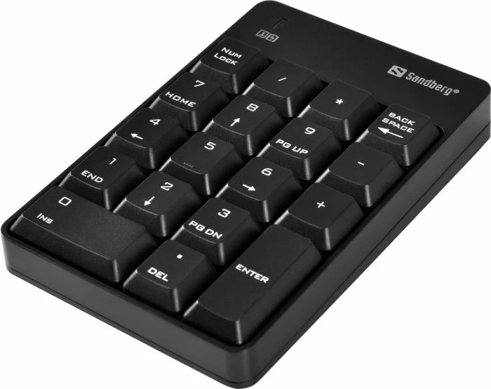 Tastierë numerike pa kabllo Sandberg Wireless Numeric Keypad 2 630-05, 2.4 GHz, USB-A nano receiver, e zezë