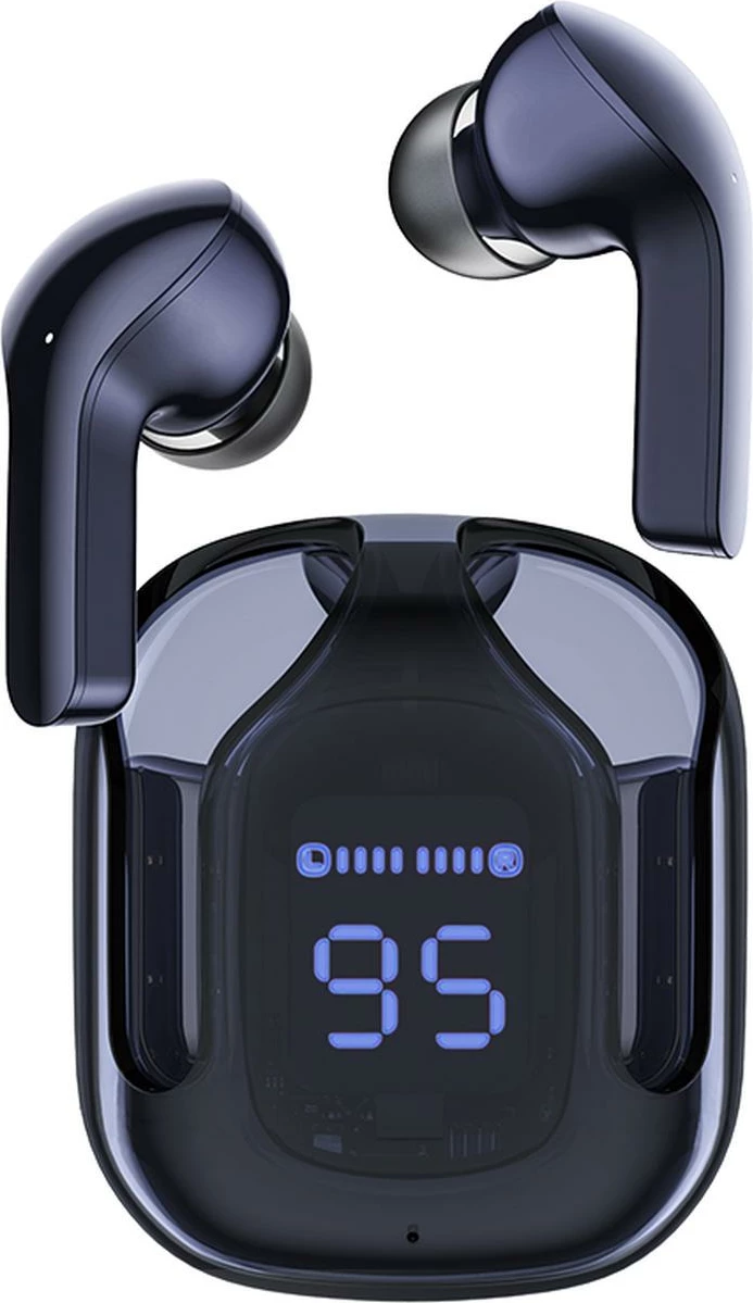 Kufje Acefast T6 TWS wireless, Bluetooth, me ekran LED, Blu
