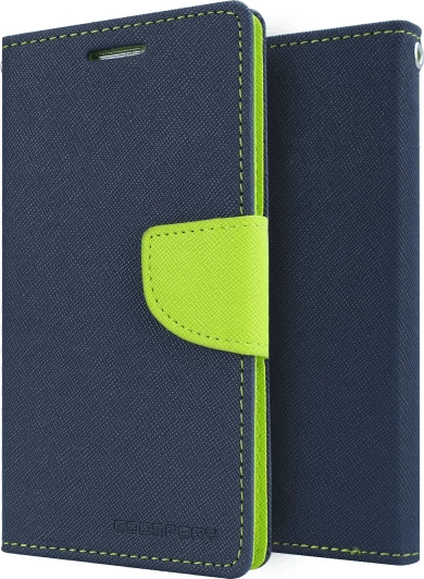 Mbështjellës Goospery Flip Cover Fancy Diary për LG G2 mini, me xhepa për kartela, Blue Green