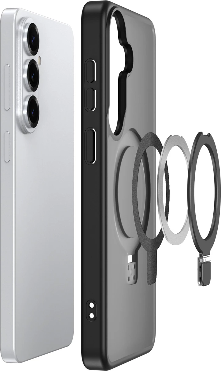 Mbështjellës Dux Ducis Yind për Samsung Galaxy S26+, MagSafe, me stand, i zi