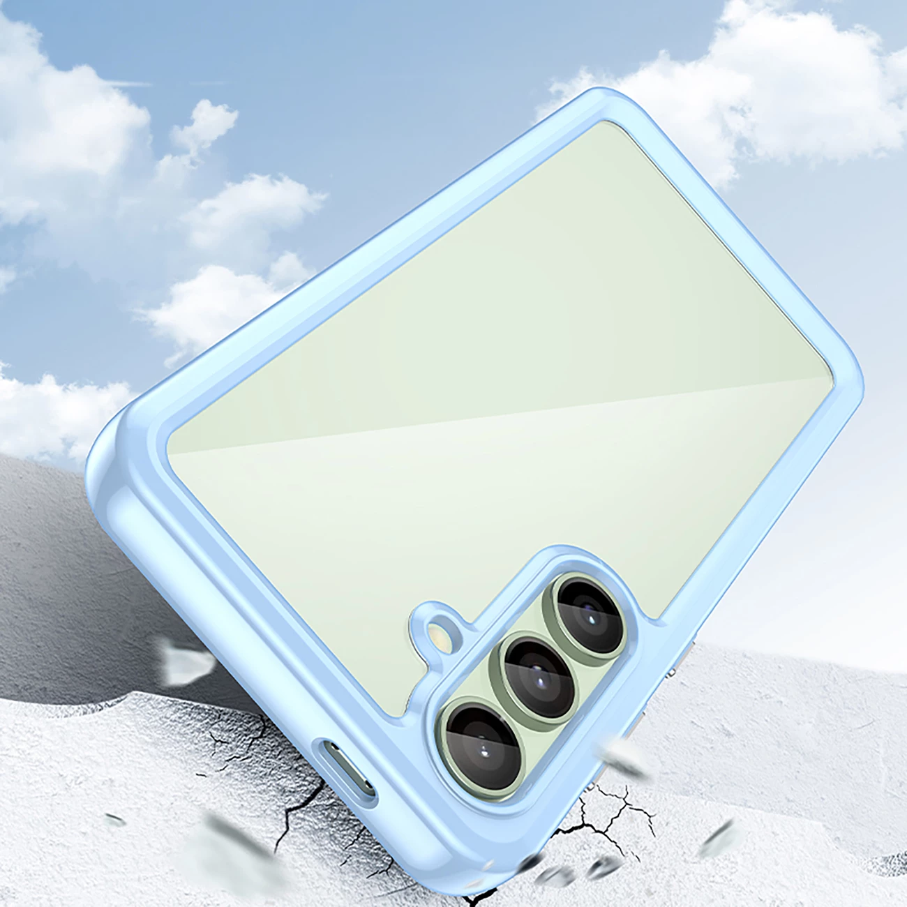 Mbështjellës Hurtel Outer Space Case për Samsung Galaxy S24 FE, TPU, Kaltër