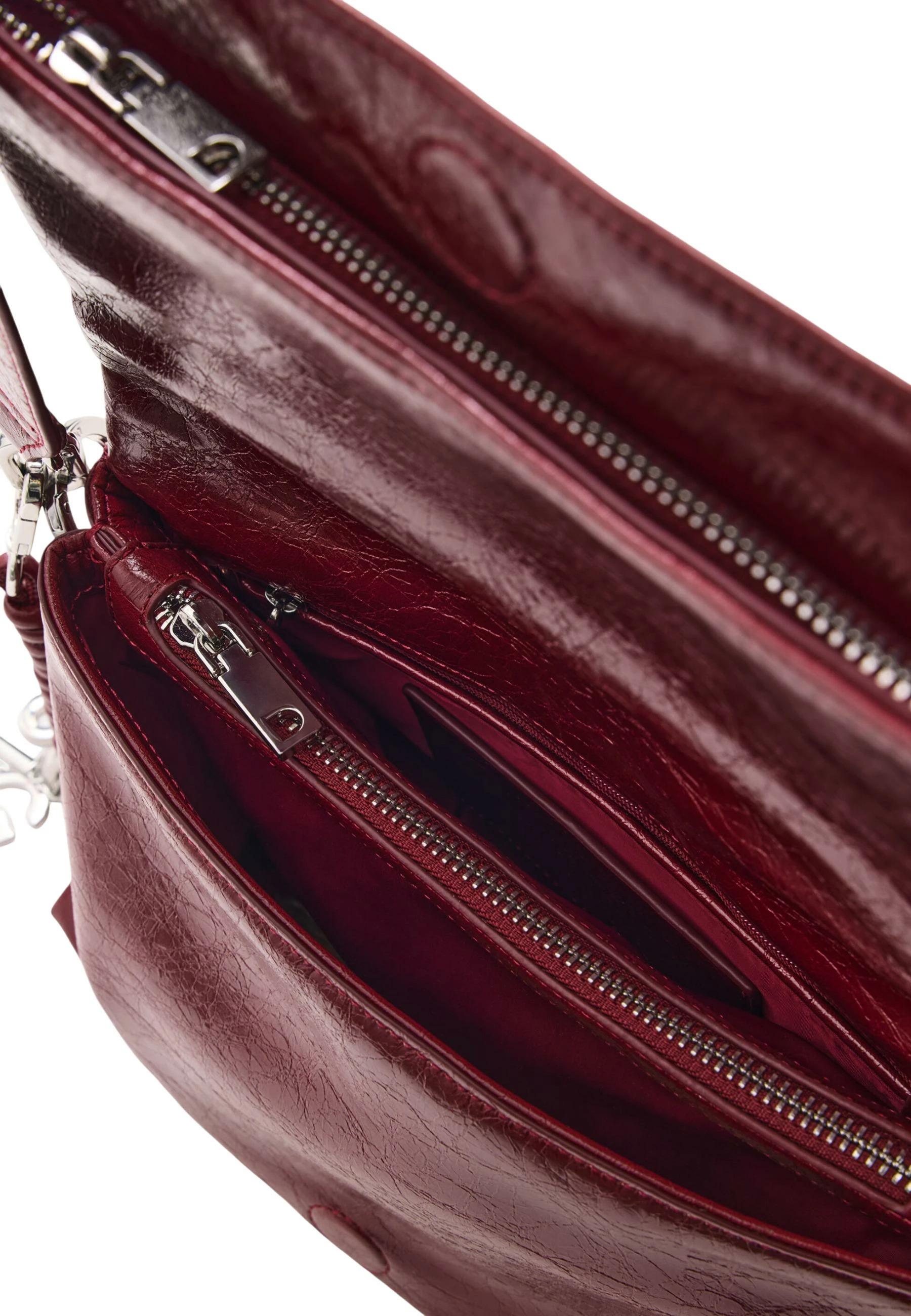 Çantë crossbody Desigual Half Logo Venecia 4 26WAXP80 për femra, bordo