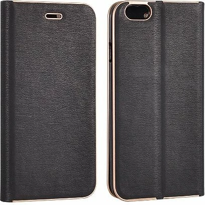 Mbështjellës flip HAVANA Premium MPN 11009 për Xiaomi Redmi Note 10 Lite, magnetik, me xhep për kartë, i zi me skaj të artë