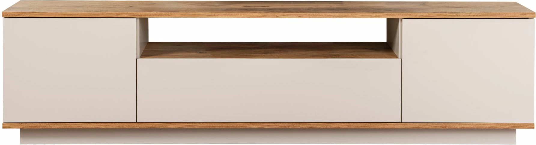 Komodë TV Skye Decor, Veramont, ngjyrë cashmere dhe Atlantic Pine