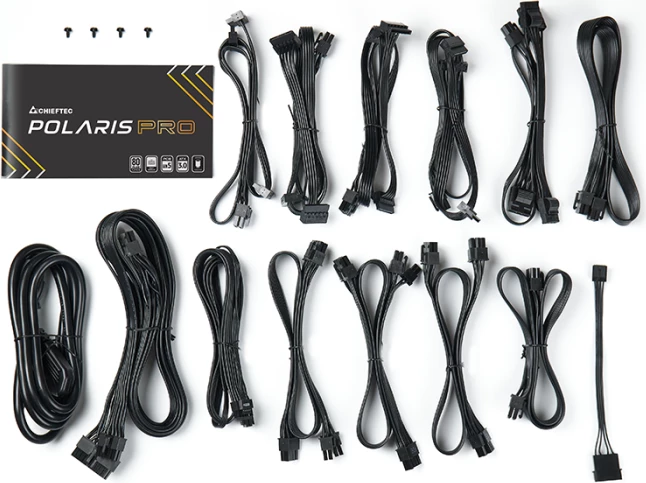 Furnizues rryme modular CHIEFTEC Polaris Pro Series PPX-1300FC-A3 1300W 80+ Platinum ATX 3.0 PCIe Gen5, i zi