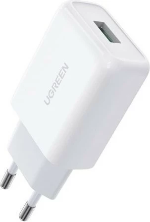 Karikues muri Ugreen USB-A QC 3.0 18W, i bardhë