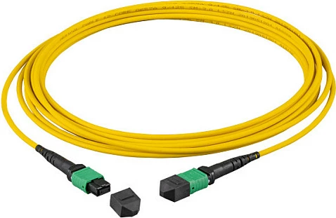 Kabllo patch fibër optike EFB Elektronik MTP/APC-MTP/APC, OS2, 24 fije, 5m, e verdhë
