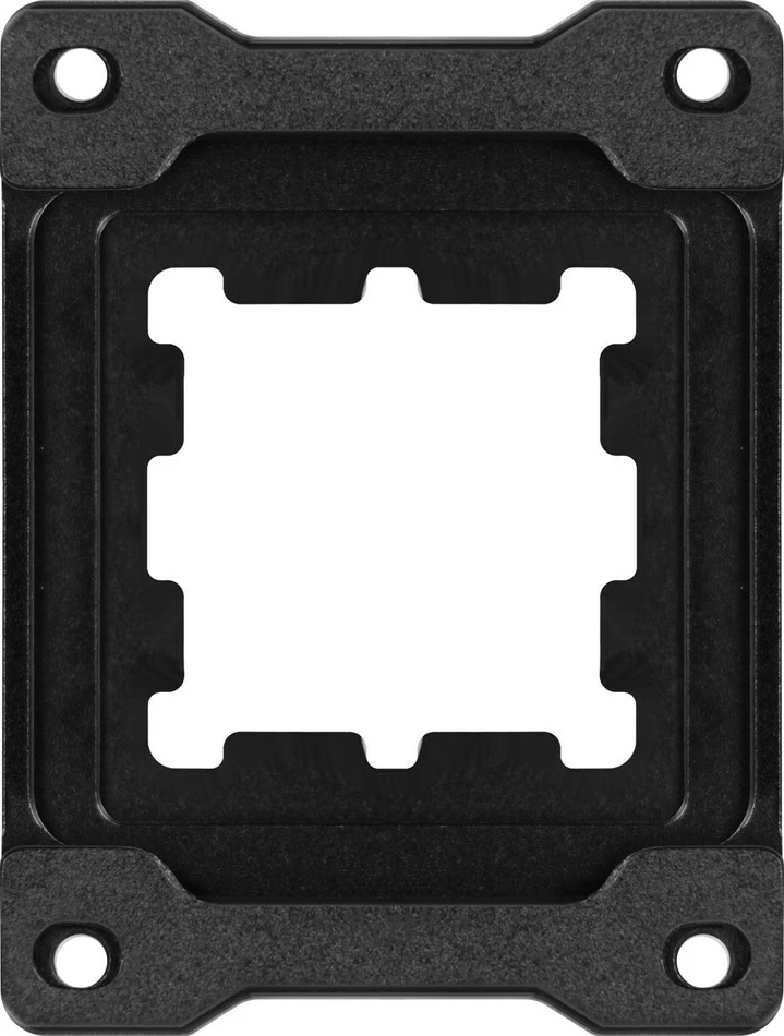 Kornizë montimi procesori AM5, Savio, AK-86 SAVGAK-86, aliazh alumini, 70×54×6 mm, peshë 48 g, set me çelës imbus + 4 vida, e zezë