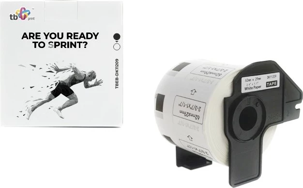 Etiketa ngjitëse TB Print TBEB-DK11209 për Brother, 62x29mm, 800 copë, Bardhë