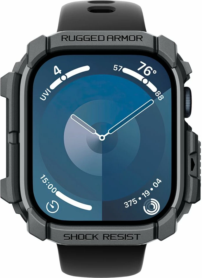 Mbështjellës Spigen Rugged Armor për Apple Watch 10, 46mm, Gri