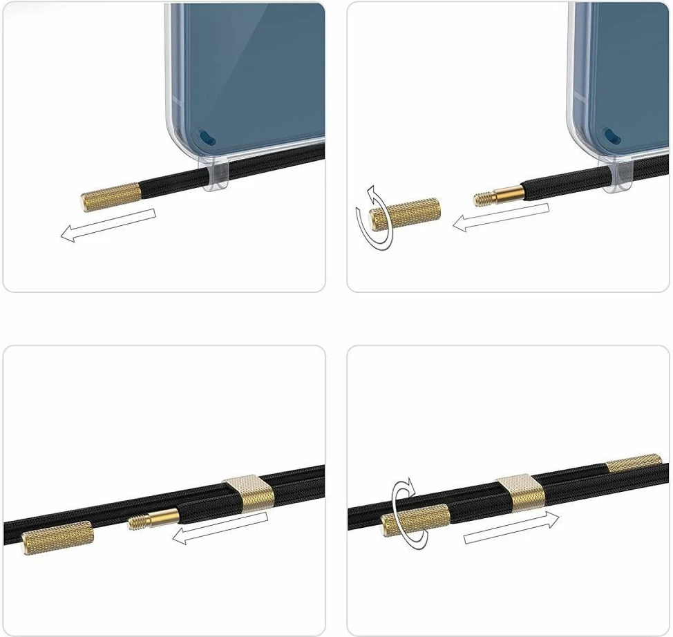 Mbështjellës Tech-Protect FlexAir Chain me MagSafe për iPhone 15 Pro, Zi/Bezhë, set me rrip