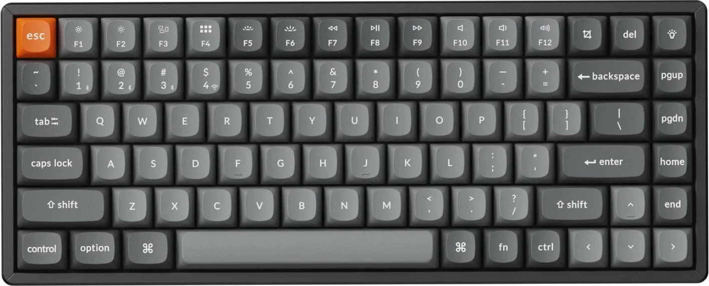 Tastierë mekanike Keychron K2 Max K2M-J3 75% Hot Swap QMK/VIA RGB, e zezë