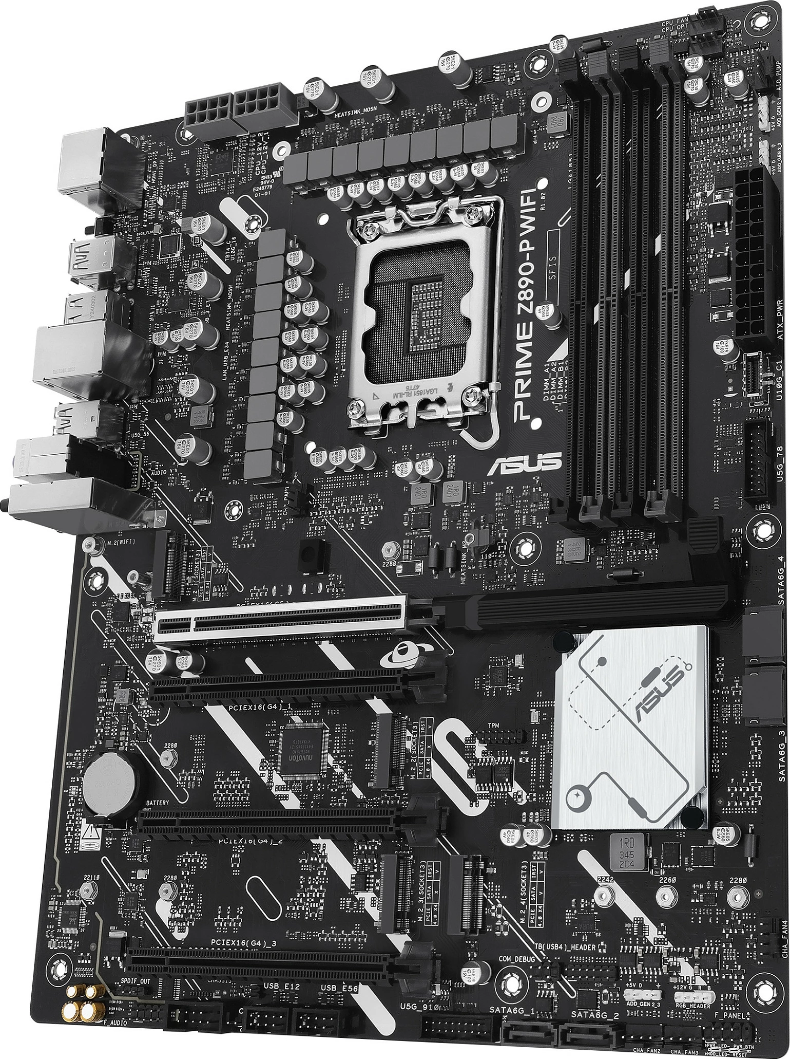 Pllakë amë ASUS PRIME Z890-P WIFI, Intel, LGA 1851, DDR5, 192 GB, e zezë