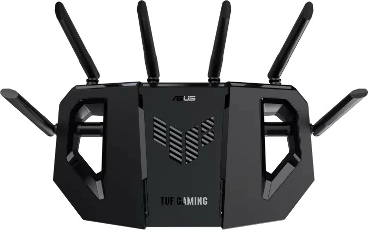 router gaming Asus TUF Gaming BE9400 tri-band WiFi 7 9400 Mbps 4x 2.5G porte USB 3.2 AiMesh 6 antena, e zezë