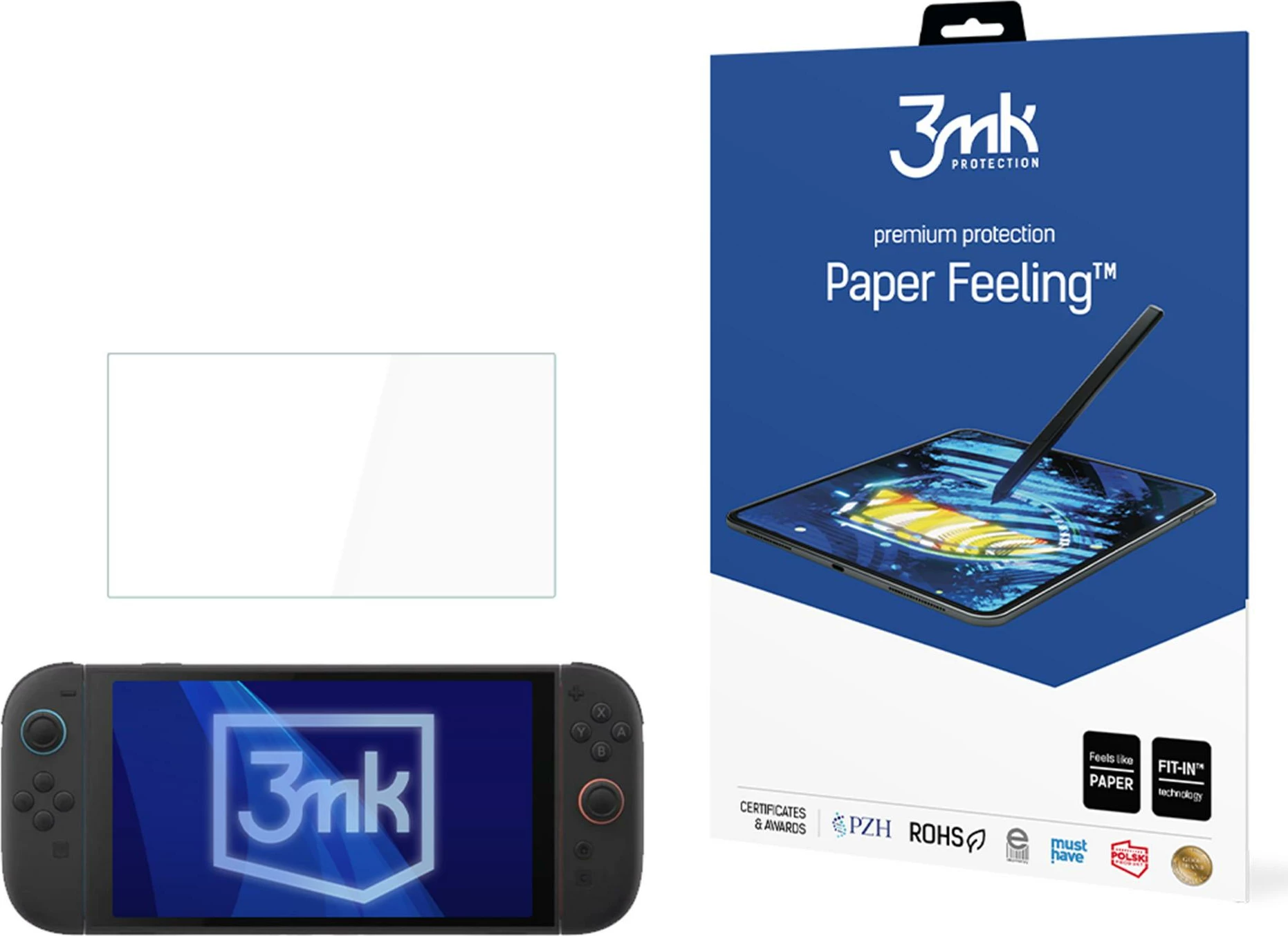 Film mbrojtës 3mk Paper Feeling për Nintendo Switch, Transparent