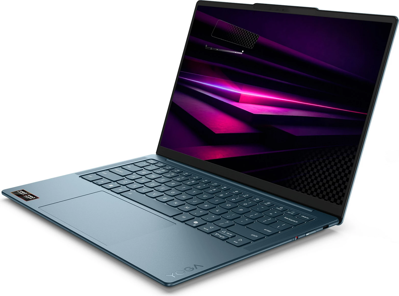 Laptop Lenovo Yoga Slim 7, Ryzen AI 7 445, 16GB RAM Memorje, 1TB SSD, 14" 2.8K 120Hz, Windows 11 Home, Tidal Teal